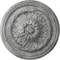 Ekena Millwork Wigan Ceiling Medallion, Hand-Painted Ultra Pure White Crackle, 16"OD x 2 1/4"P CM16WGUWC - alternate 1